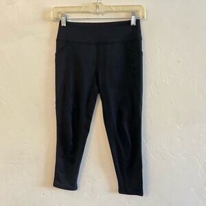 Z by Zella Girls Black Athletic Leggings with Pockets Size Large
